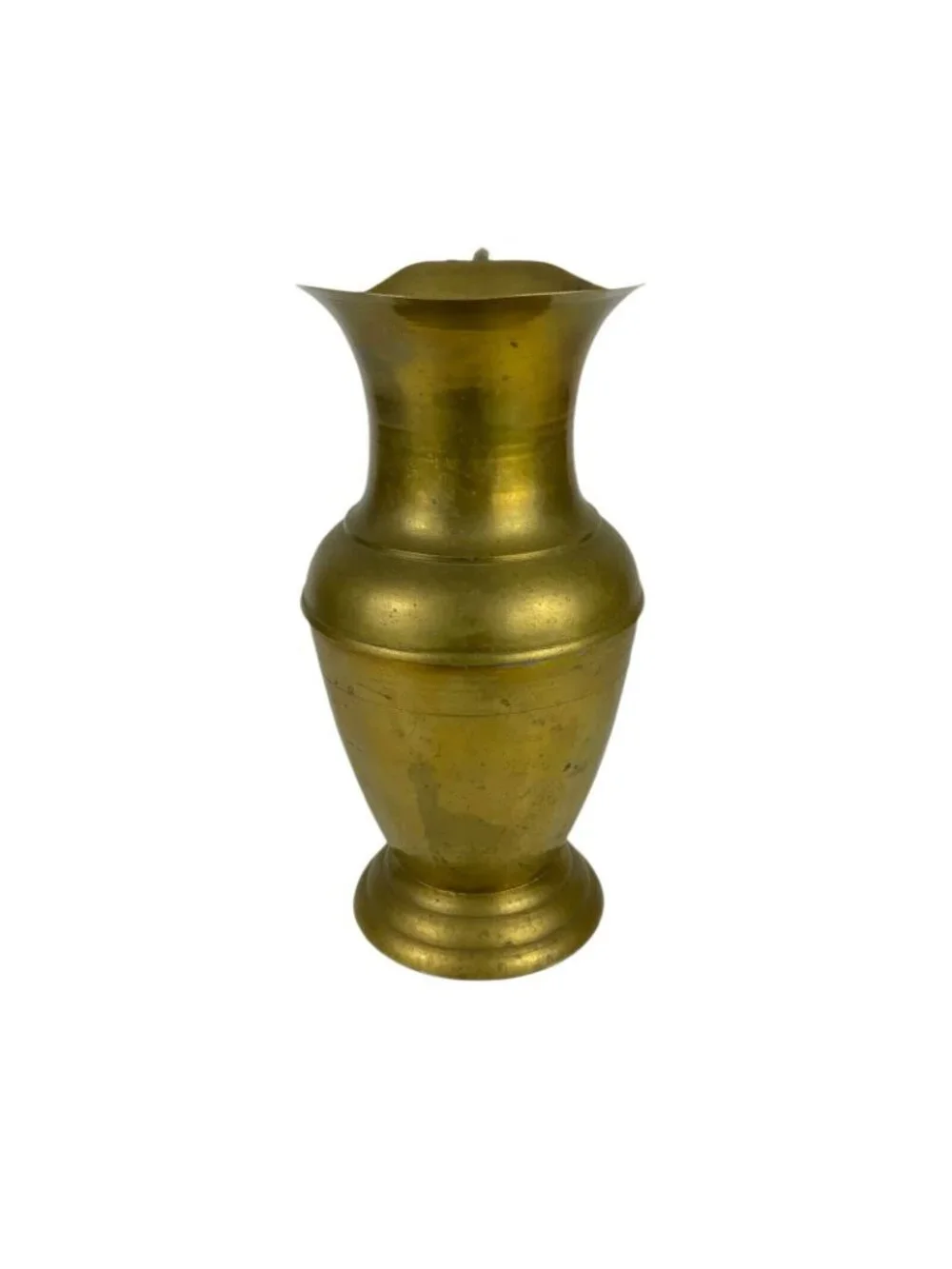 Vintage Brass Pitcher Vase With Handle 9.5